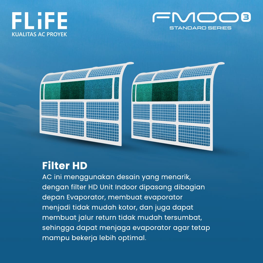 Flife Gree AC Split Standard 2 PK FMOO3 Series - FAC-18FMOO3